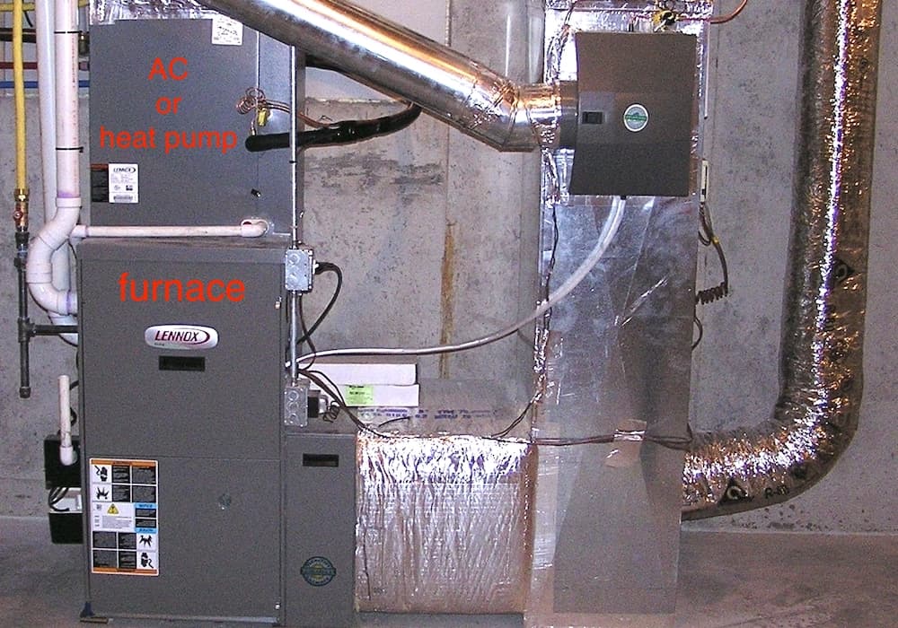 AC installation by MasterTech Mechanical in Calgary